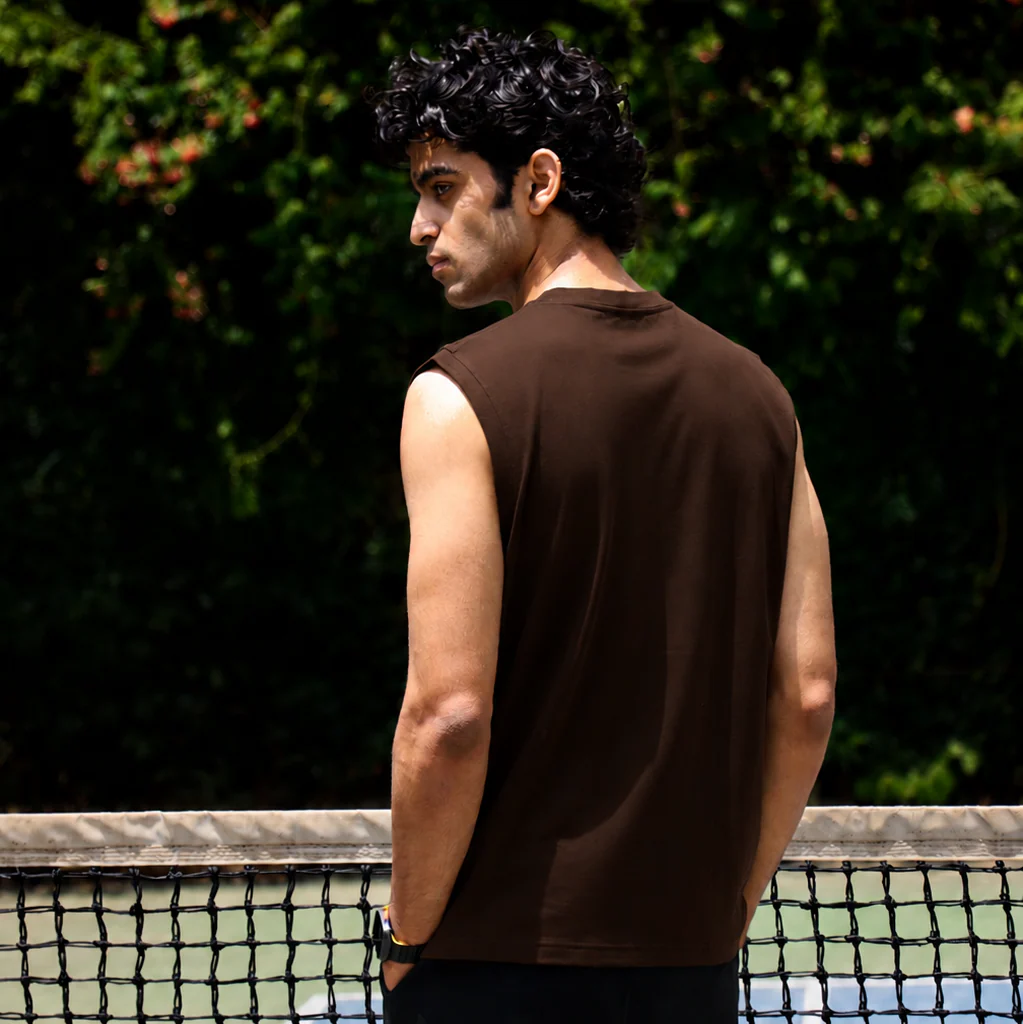 MOCHA EMBROIDERED TANK - Image 3
